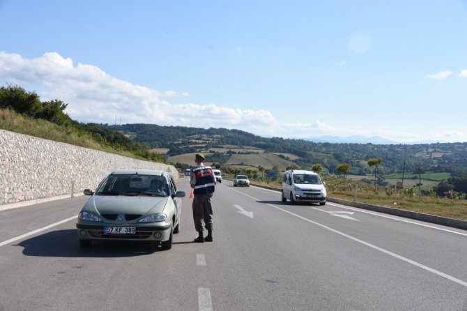 Sinop’ta trafik güvenliği uygulaması