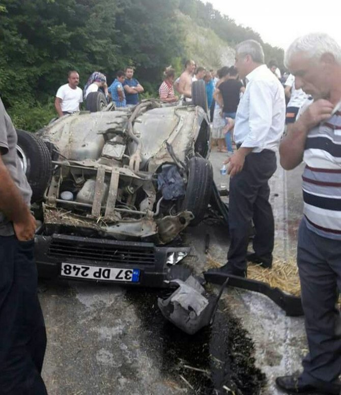 Sinop’ta trafik kazası: 1 ölü, 3 yaralı