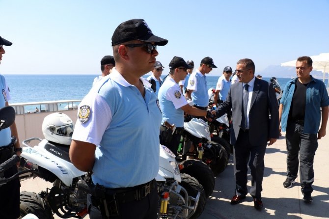 Antalya sahilleri ATV Motorlu Polis Timleri’ne emanet