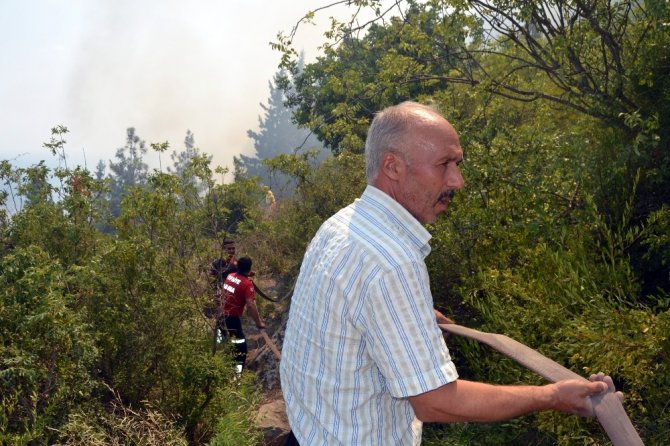 Tarihi Kozan Kalesi’nde orman yangını
