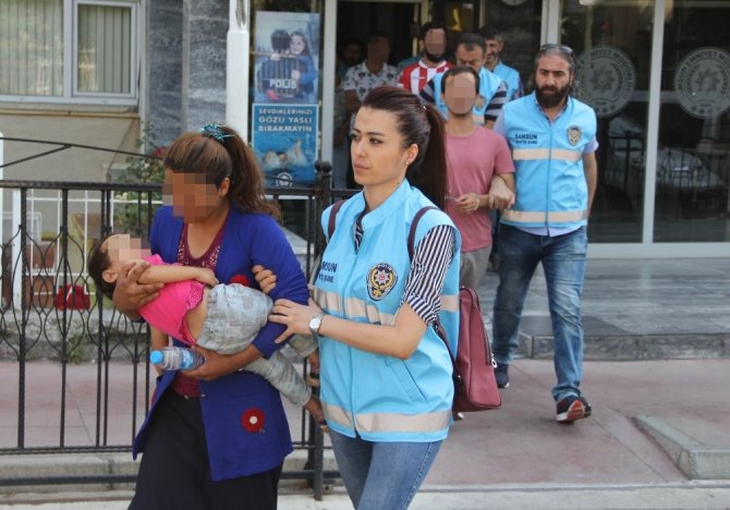 Samsun polisinden eş zamanlı operasyon: 25 gözaltı