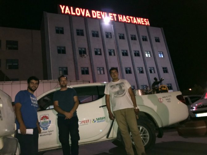 Yalova’da ilaçlama ekibine çirkin saldırı
