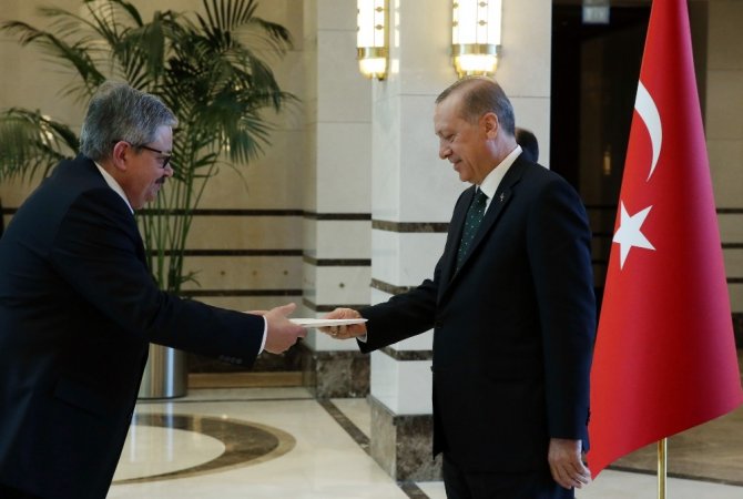 Cumhurbaşkanı Erdoğan’ın güven mektuplarını kabulü