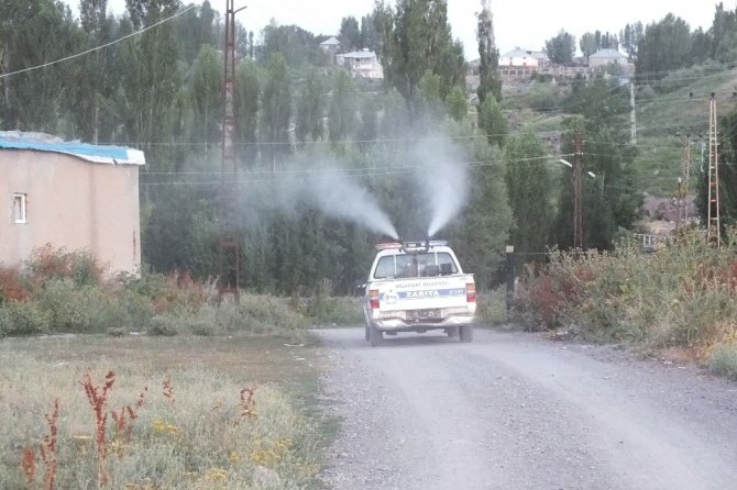 Malazgirt Belediyesinden ilaçlama çalışması