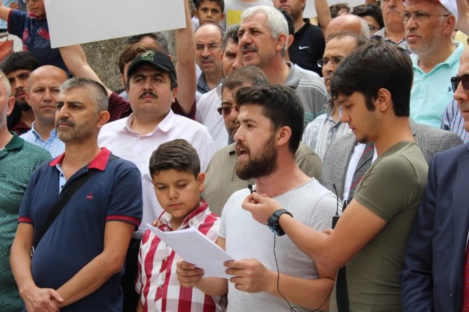 İsrail’in, Mescid-İ Aksa’daki zulmü protesto edildi