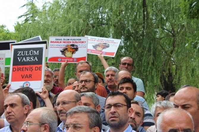 İsrail’in, Mescid-İ Aksa’daki zulmü protesto edildi