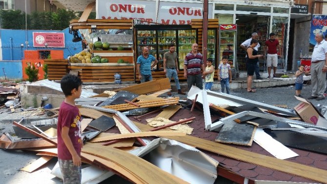 Alibeyköy’de olaylı yıkım