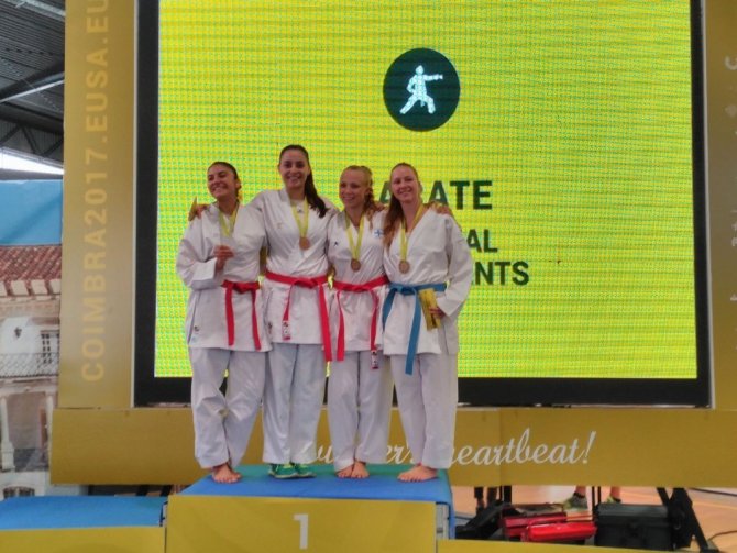 Gazi Üniversitesi karate takımı Avrupa ikincisi oldu