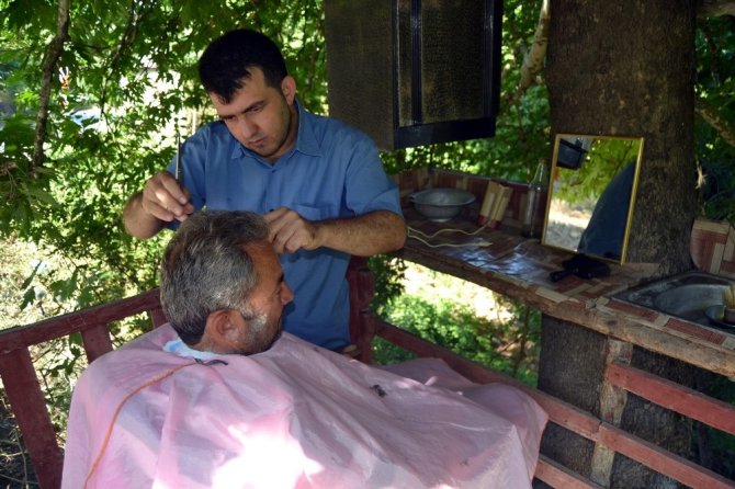 Doğayla baş başa tıraş keyfi