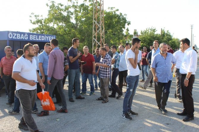 Kırşehir’de işçilerden ’yemek’ eylemi