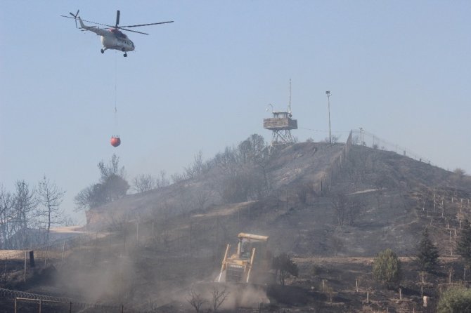 İzmir’de kapatılan askeri lisede yangın