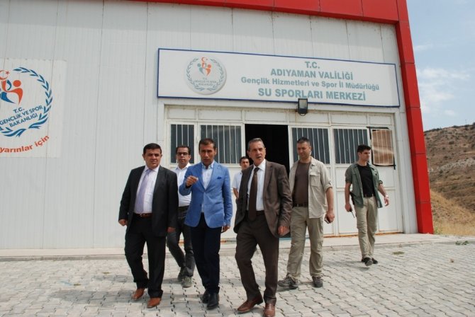 Vali Kalkancı Gazihan Dede Su Sporları Merkezini inceledi