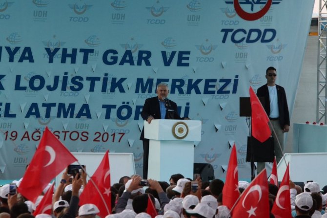 Başbakan Yıldırım, Konya YHT Garı ile Kayacık Lojistik Merkezi’nin temelini attı