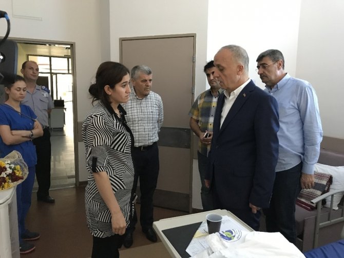TÜRK-İŞ Genel Başkanı Atalay, traktör kazasında yaralanan işçileri ziyaret etti