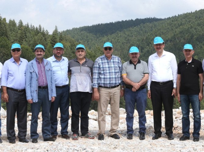 Milletvekilleri Akçay barajında incelemelerde bulundu