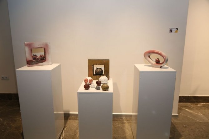 Odunpazarı’nda yapılan seramik eserler galeride sergileniyor