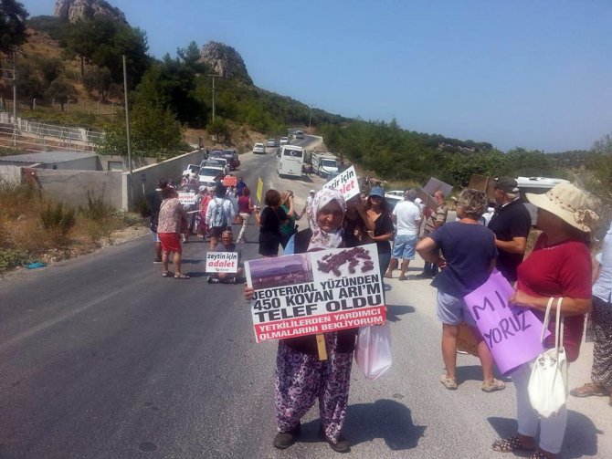 Kuşadası’nda ’jeotermal enerji santralleri’ protestosu
