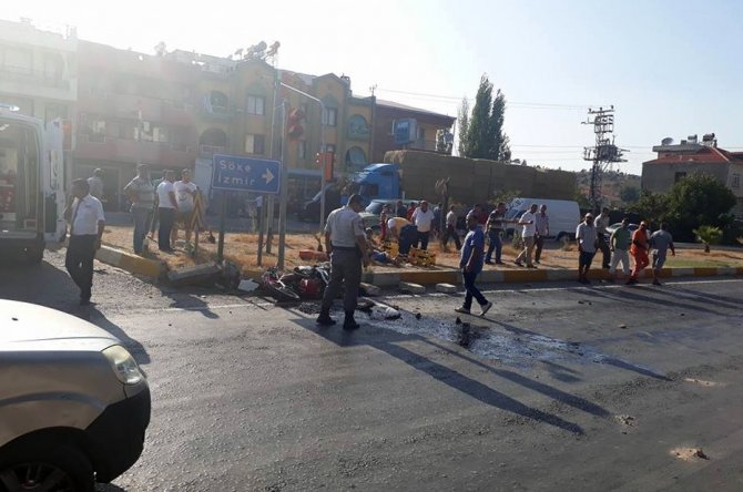 Selimiye’de otomobil ile motosiklet çarpıştı, 1 yaralı