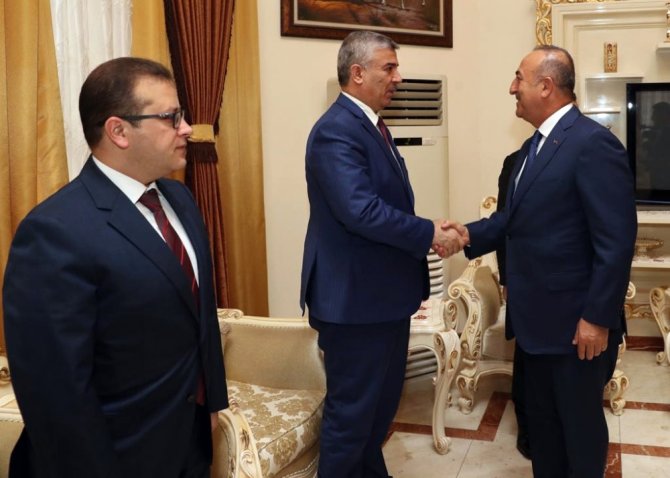 Dışişleri Bakanı Çavuşoğlu, Irak Meclis Başkanı Cuburi ile görüştü
