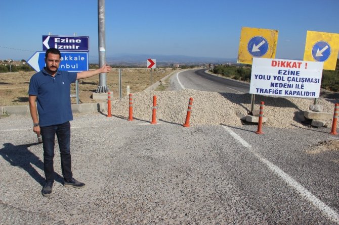 "Eyvah Eyvah" filminin çekildiği Geyikli’nin yolu kapandı, vatandaşlar işlerine gidemiyor
