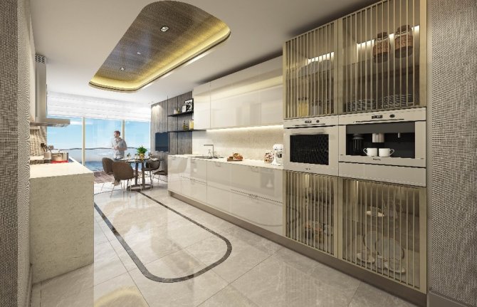 Yedi Mavi,örnek daireleri görücüye çıktı