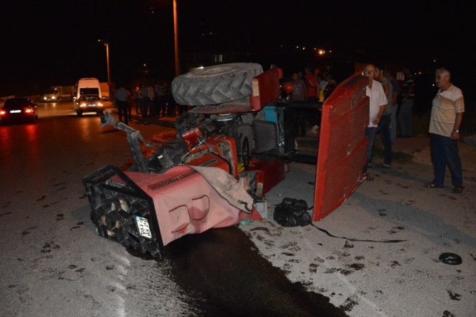 Niksar’da traktör devrildi: 1 yaralı