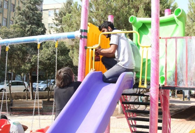 Haliliye’de parklar çocuklar için dizayn ediliyor