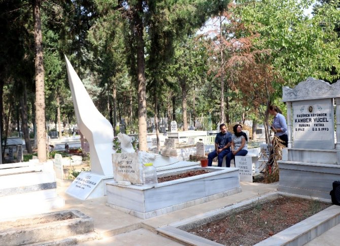 Kadın basketbolcular Özgecan’ın mezarını ziyaret etti
