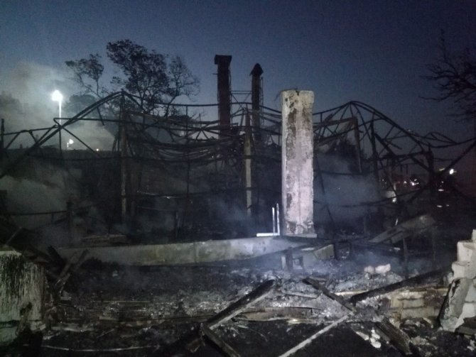 Bakırköy’de Ahşap Bir Restoranda Yangın Çıktı