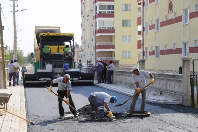 Karaman belediyesinde asfalt çalışmaları