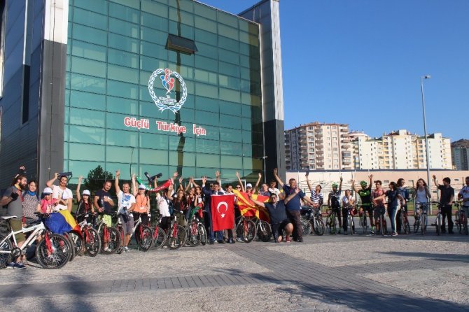 Avrupalı Gençler Kayseri’de bisiklet eğitimi aldı
