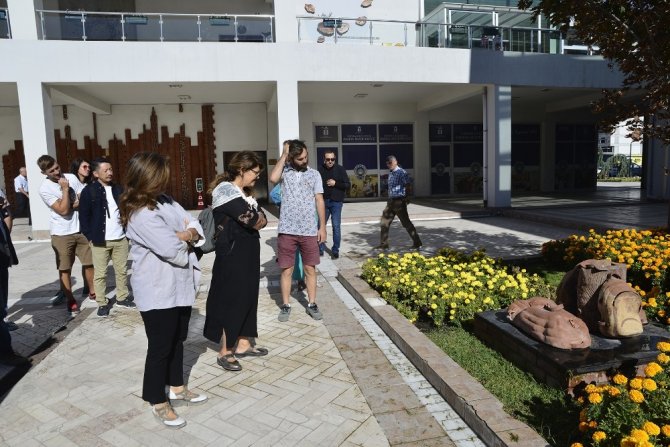 Toprağın sanatçıları Başkan Ataç’ı ziyaret etti