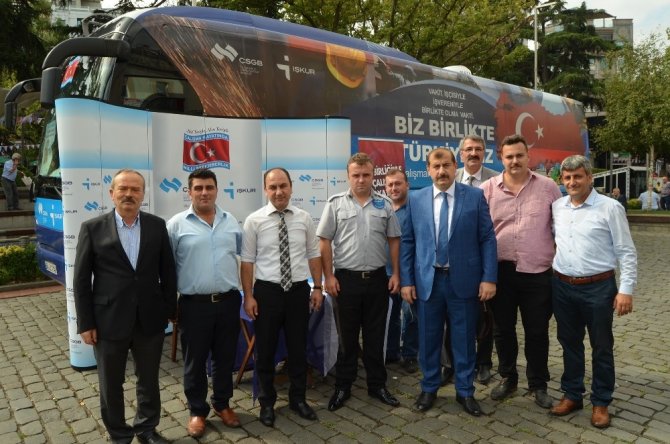 Çalışma hayatında milli seferberlik otobüsü Trabzon’da