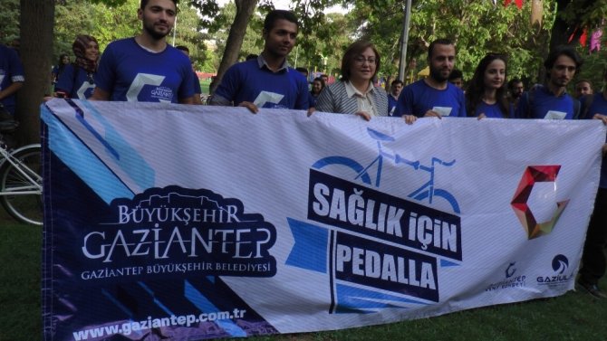 Gaziantep’te 200 bisiklet ile ‘Sağlık İçin Pedalla’ etkinliği