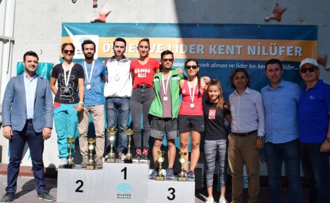 Ulusal Tırmanış Yarışması’nda şampiyonlar ödüllerini aldı