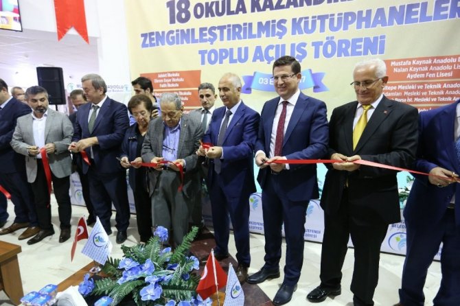 Merkezefendi’nin kazandırdığı 18 kütüphane törenle açıldı