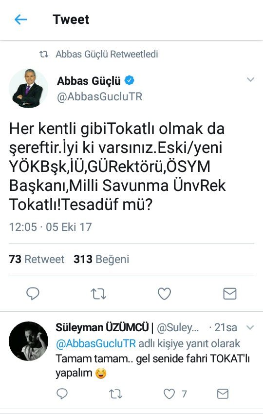 Abbas Güçlü’ye "Tokat" tepkisi