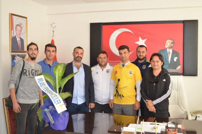 Milaslı Fenerbahçelilerden Milli Eğitim Müdürü Bal’a ziyaret