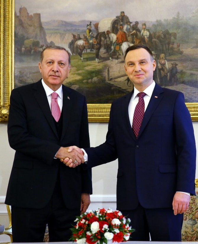 Cumhurbaşkanı Erdoğan, Polonyalı mevkidaşı Duda ile görüştü