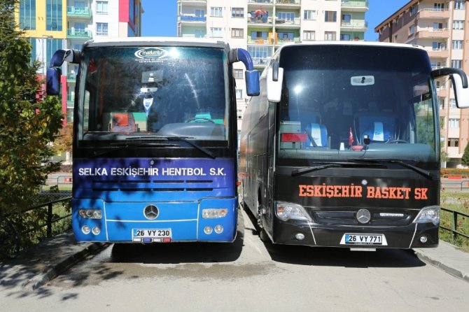 Takım otobüsleri Odunpazarı Belediyesi’nden