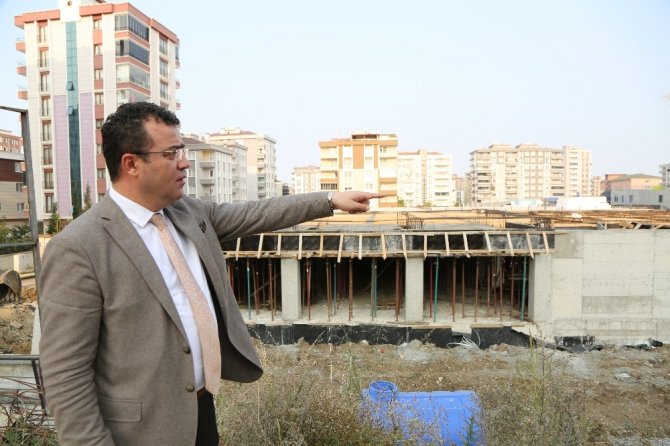 Atakum’da dev kompleks inşaatı hızla sürüyor