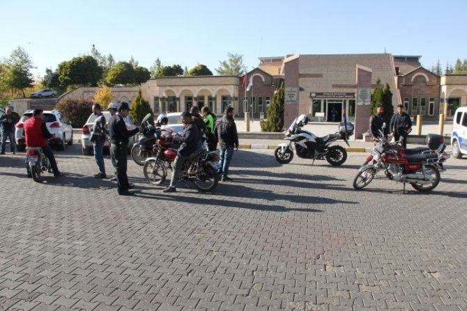 Nevşehir’de 18 motosiklete 13 bin 443 lira para cezası kesildi
