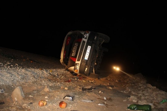 Suriyeli tarım işçilerini taşıyan minibüs devrildi: 10 yaralı