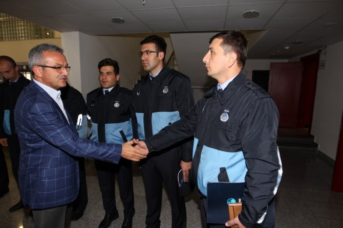 Başkan Köşker, yeni zabıtalarla bir araya geldi