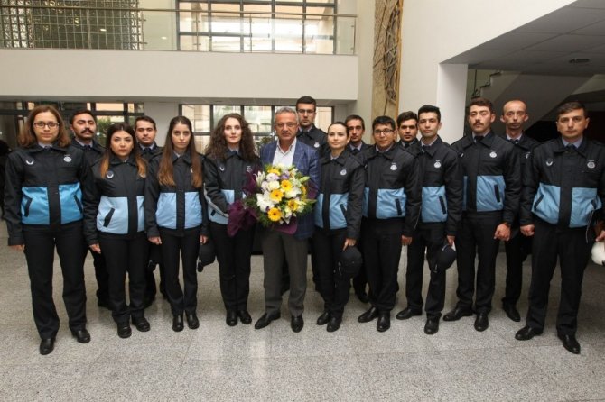 Başkan Köşker, yeni zabıtalarla bir araya geldi