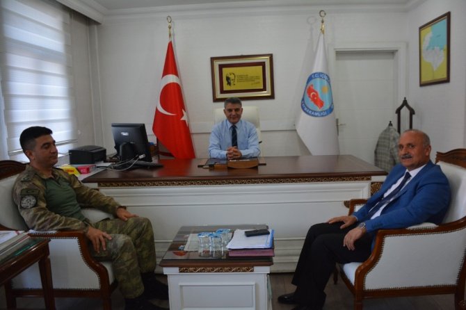 JÖH Komutanı Özsırkıntı’dan Kaymakam Özkan’a ziyaret
