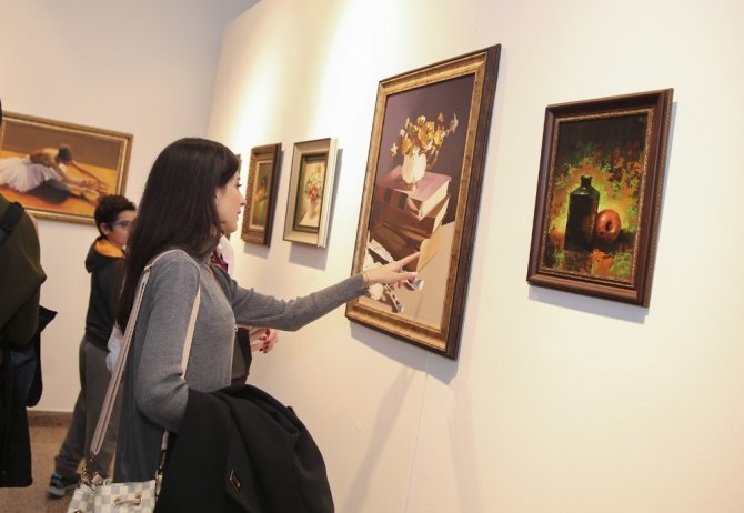 Resimle ‘Tanışma’ Sergisi SKSM’de kapılarını araladı