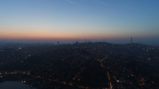 İstanbul’da gün doğumu havadan görüntülendi