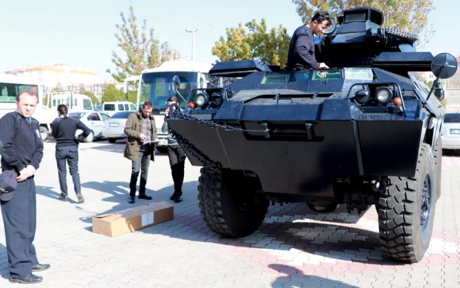 Aksaray Emniyetine dragon panzer desteği