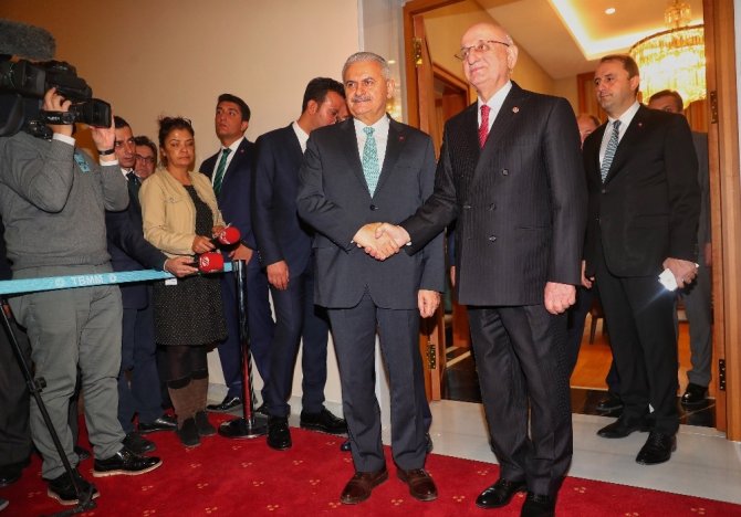 Meclis Başkanı Kahraman’ın Başbakan Yıldırım’a yaptığı ziyaret sona erdi